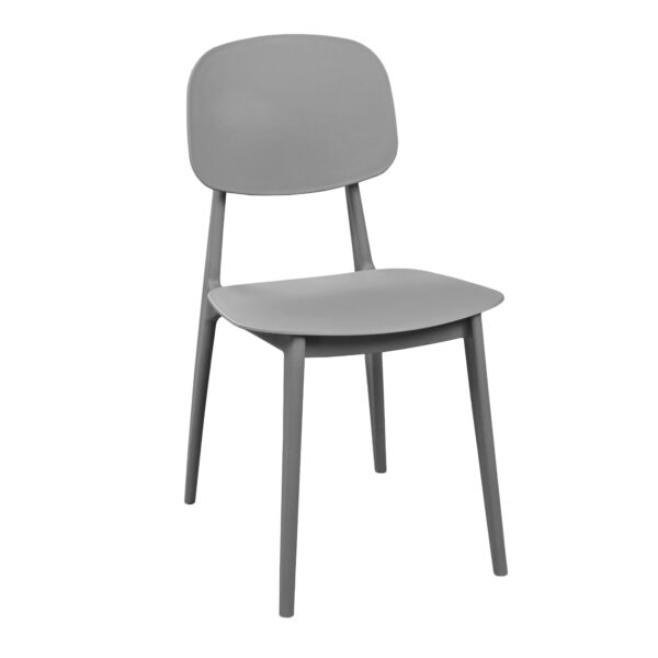 Стул Vitality Grey Стул Vitality Grey – идеальное решение для кухни, террасы или кафе. Изготовлен из прочного полипропилена, устойчив к ударам и коррозии. Легкий, легко чистится, подходит для интенсивного использования. Комфорт и стиль для любого пространства!