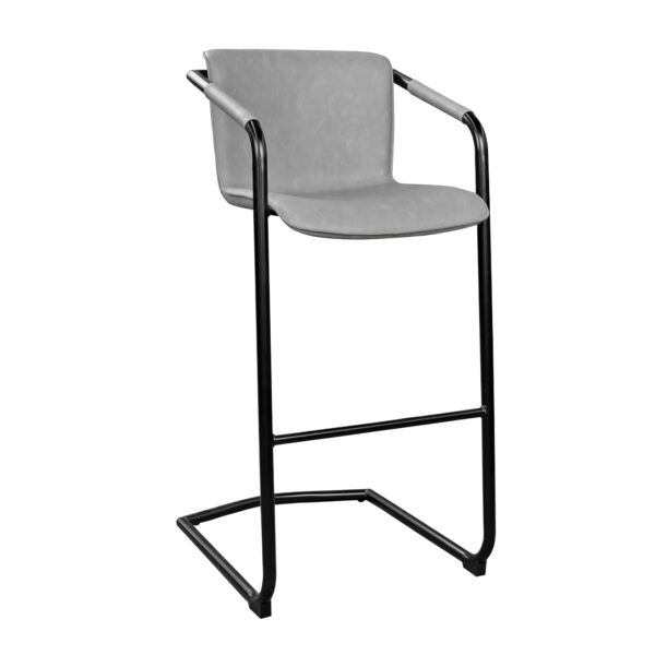 Exen Light Grey Bar Stool Discover the Exen Light Grey bar stool, perfect for modern kitchens! With a sleek and comfortable design, this high stool features a durable metal frame and eco-leather upholstery, ideal for moments of relaxation and style. Choose functionality and aesthetics!