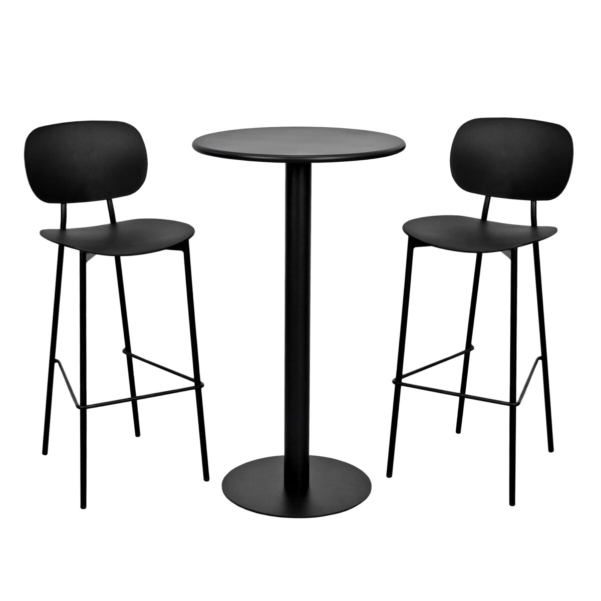 Flamingo Black Bar Chair - Image 2