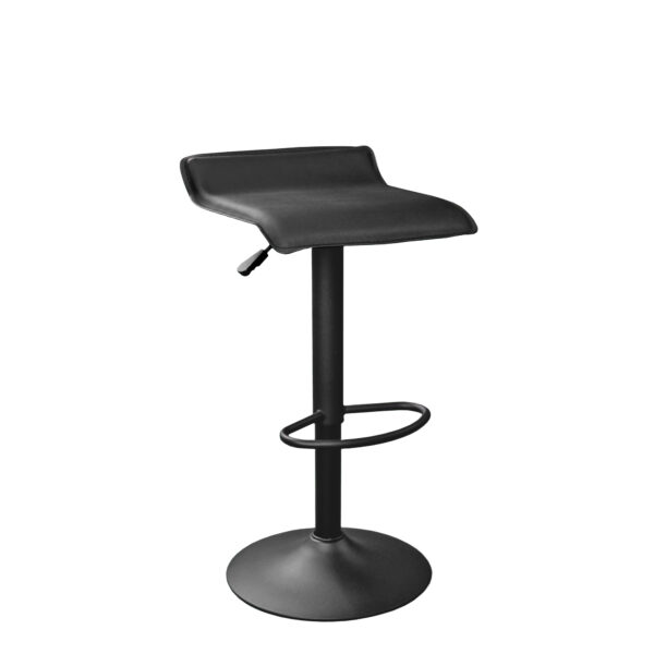 Bar Stool Sb-12 Black Discover the SB-12 Black bar stool, featuring an elegant and functional design. Made from painted metal and upholstered in faux leather, this high stool offers height adjustment and maximum comfort. Ideal for modern bars and kitchens!