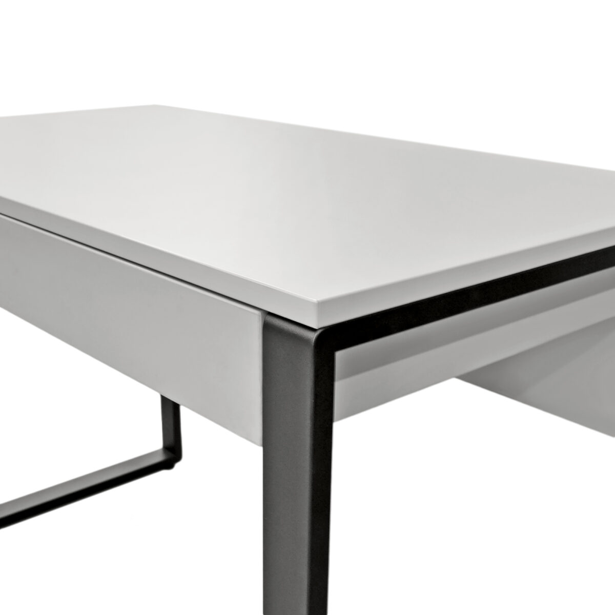 Офисный Стол SMALL 100x55~Grey/Black — изображение 8