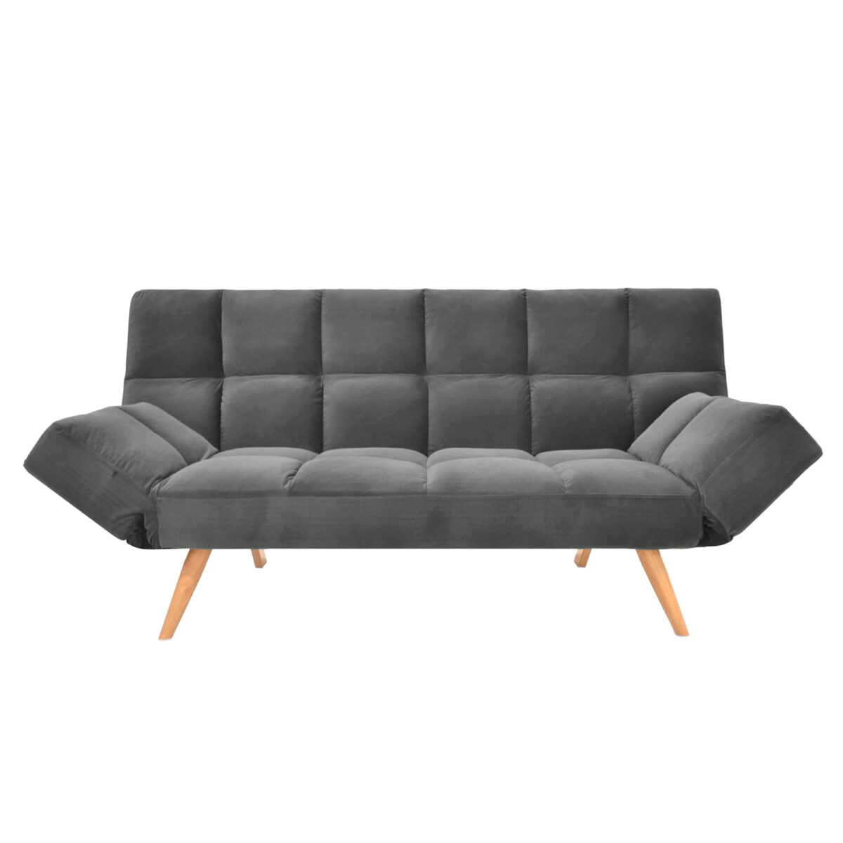 Extendable Sofa Lm-58 Grey Velvet - Image 3