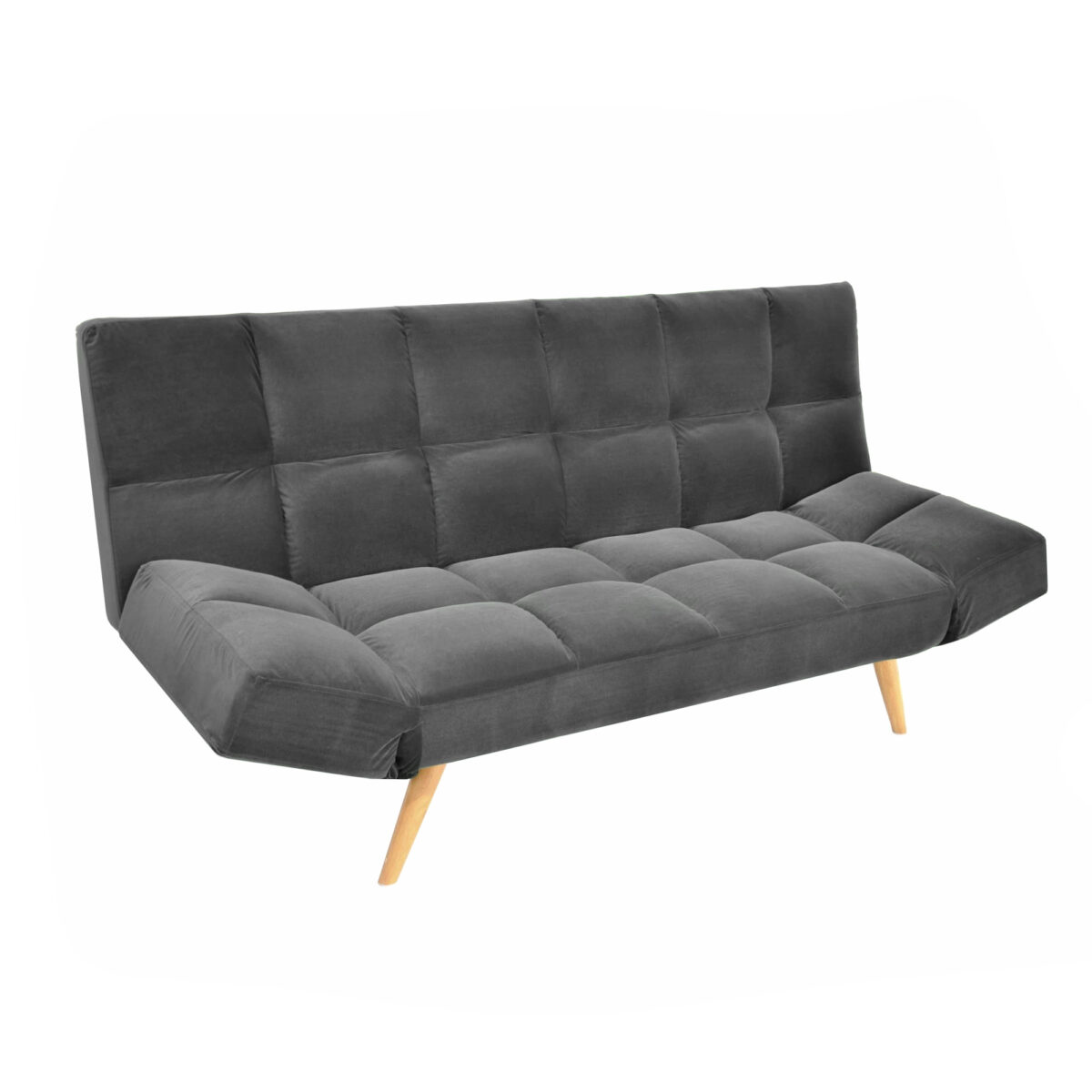 Extendable Sofa Lm-58 Grey Velvet - Image 2