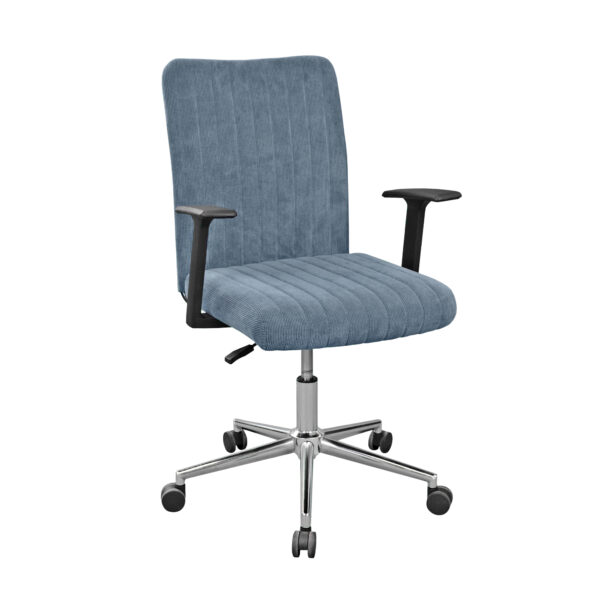Armchair 2142H-F Dark Grey Discover the 2142H-F Dark Grey armchair, perfect for the office. It features a modern design, velvet upholstery, ergonomic support, and wheels for easy mobility. Ideal for comfort and style in any workspace. Choose comfort and elegance!