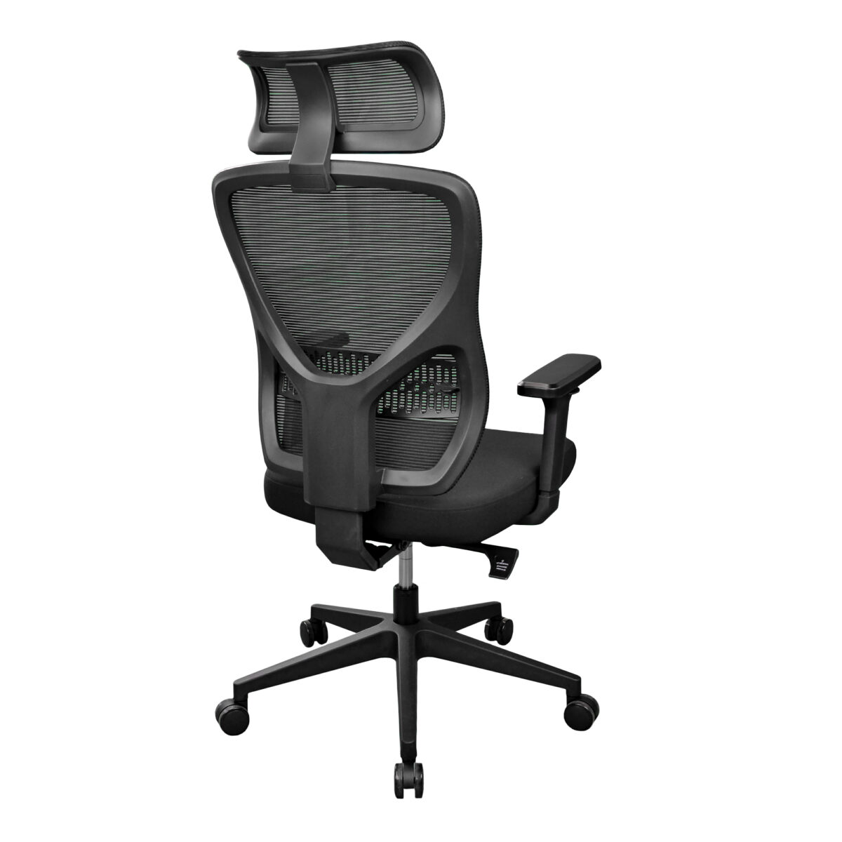 SATURN Black Office Armchair - Image 4