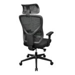 SATURN Black Office Armchair - Image 4