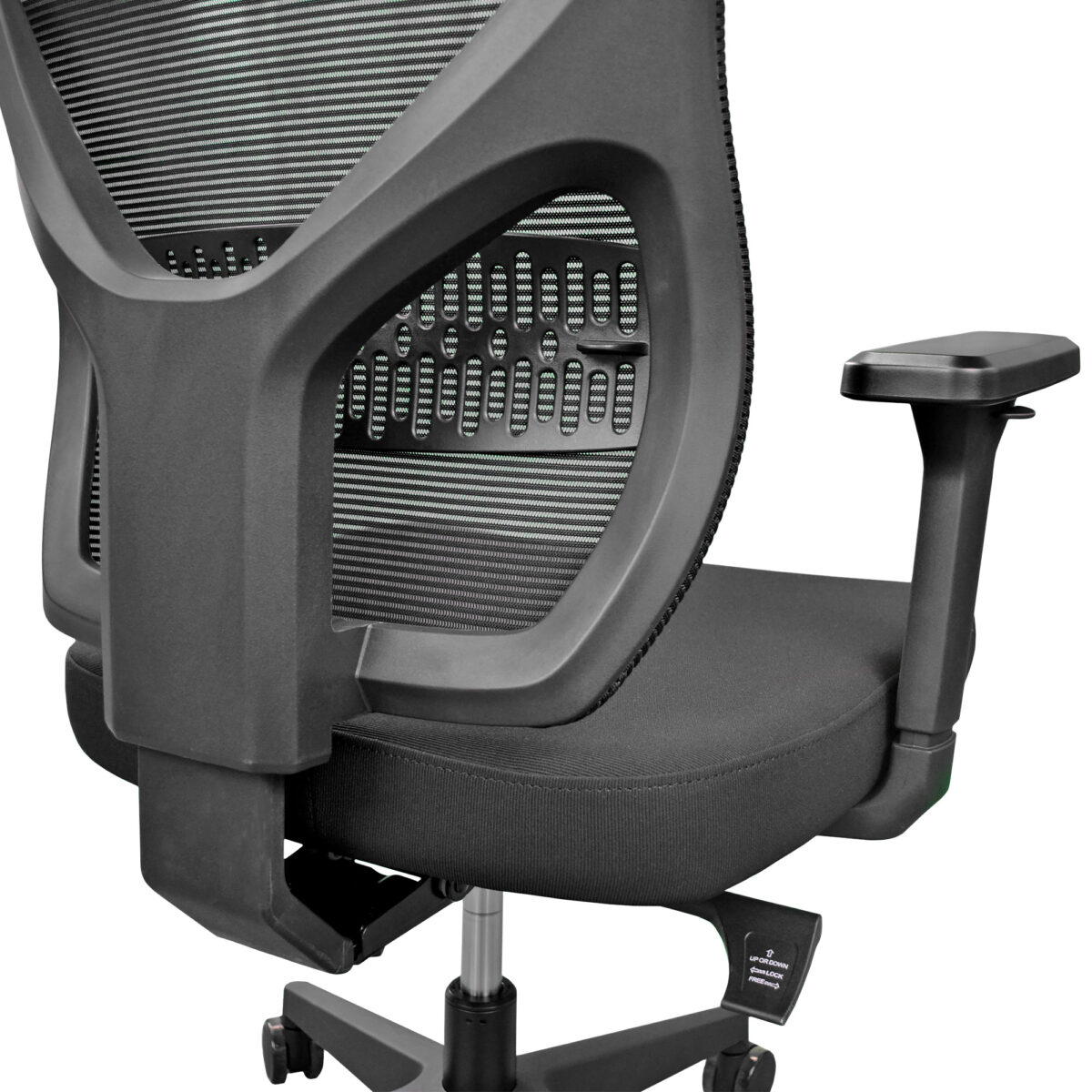 SATURN Black Office Armchair - Image 7