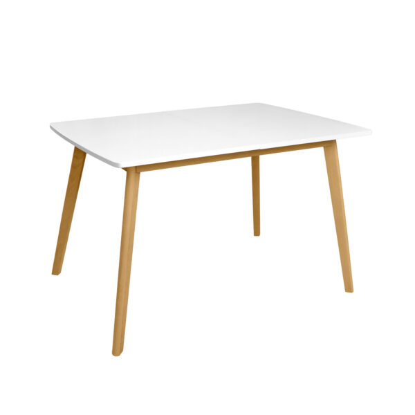 HELEN Extendable Table White 120/160×80 Discover the HELEN White extendable table 120/160x80, perfect for your kitchen! With an elegant and modern design, this table brings a fresh feel to any room. Extendable from 120 cm to 160 cm, it provides space for 6-8 people. Choose versatile style and exceptional quality!