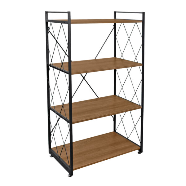 Tina Shelf Discover the Tina shelf, a versatile piece of furniture perfect for offices and living rooms. With a sturdy metal frame and elegant MDF shelves, this 125 cm tall shelf offers optimal storage space, seamlessly integrating into any interior style. Add a modern accent to your home!