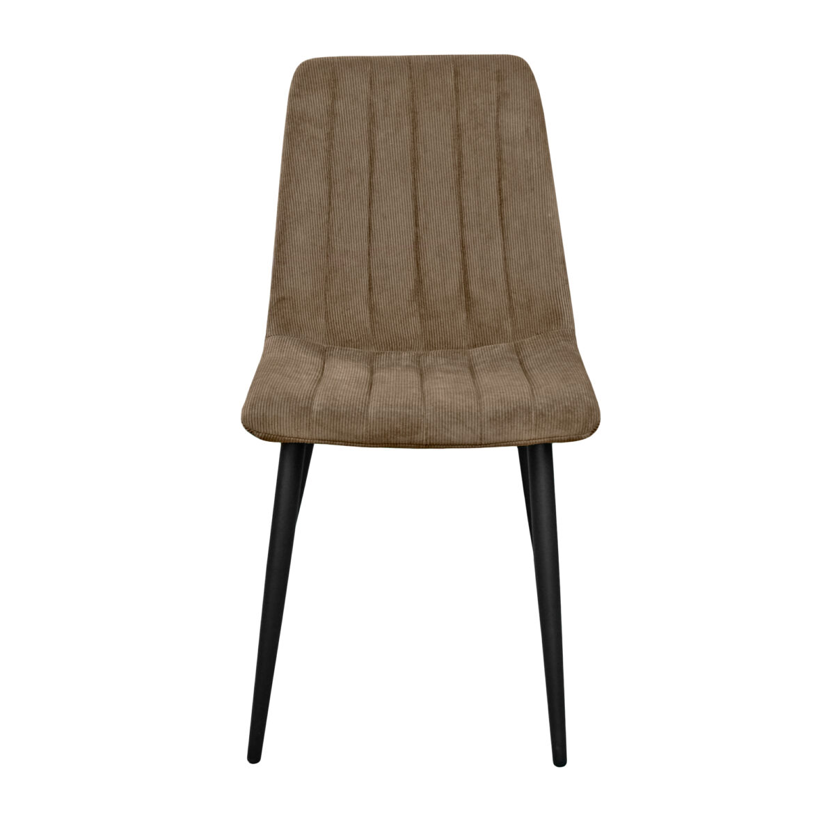 Chair DC-90 BGF166-7 Brown Velvet + Black Legs - Image 2