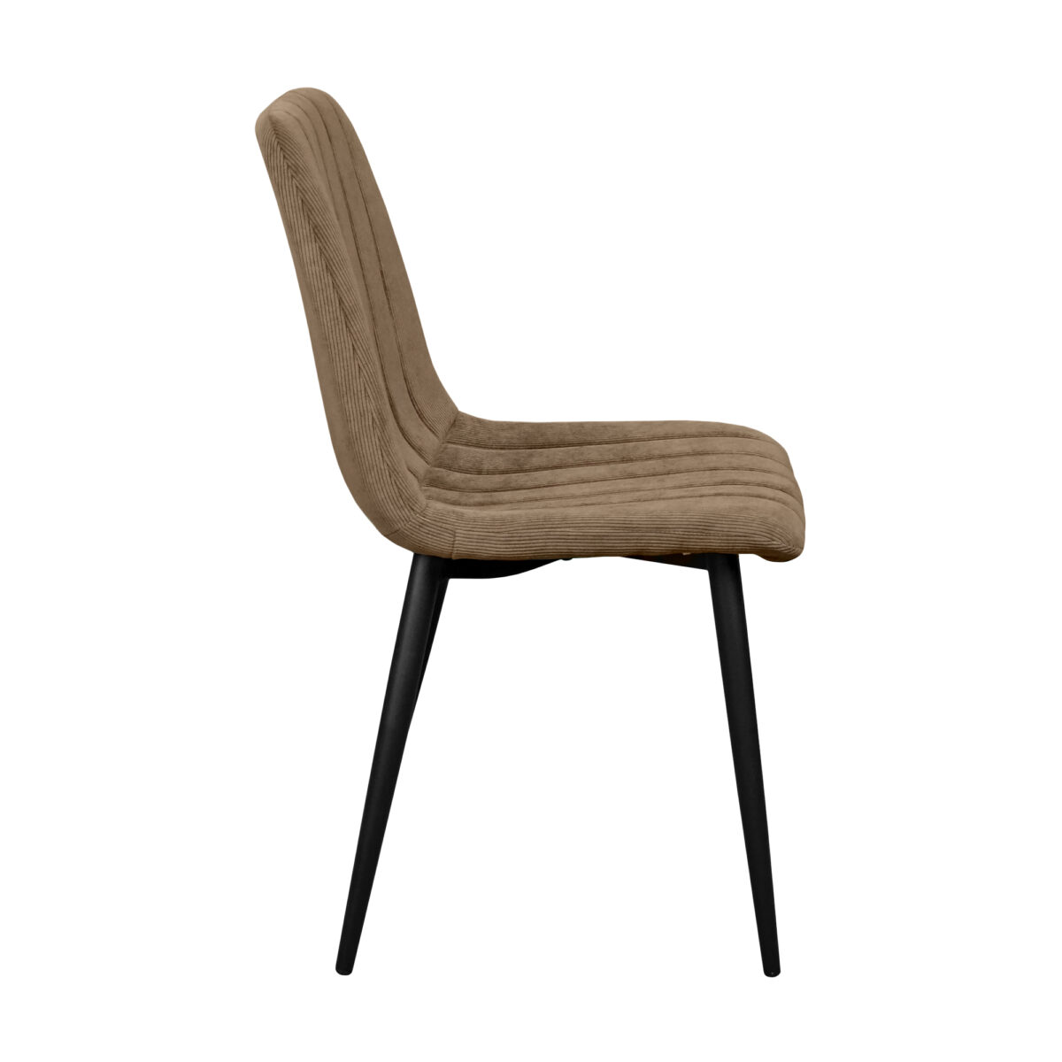 Chair DC-90 BGF166-7 Brown Velvet + Black Legs - Image 3