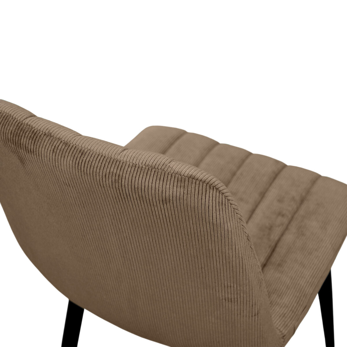 Chair DC-90 BGF166-7 Brown Velvet + Black Legs - Image 6