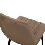 Chair DC-90 BGF166-7 Brown Velvet + Black Legs - Image 6