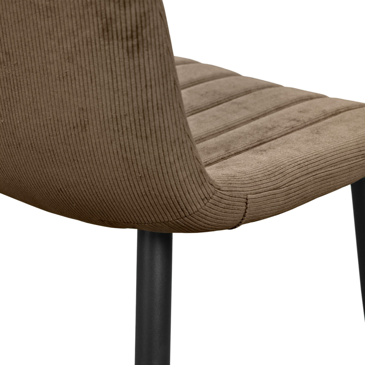 Chair DC-90 BGF166-7 Brown Velvet + Black Legs - Image 7