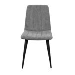 Chair DC-90 (BGF166-4) Velvet Dark Grey + Black Legs - Image 2