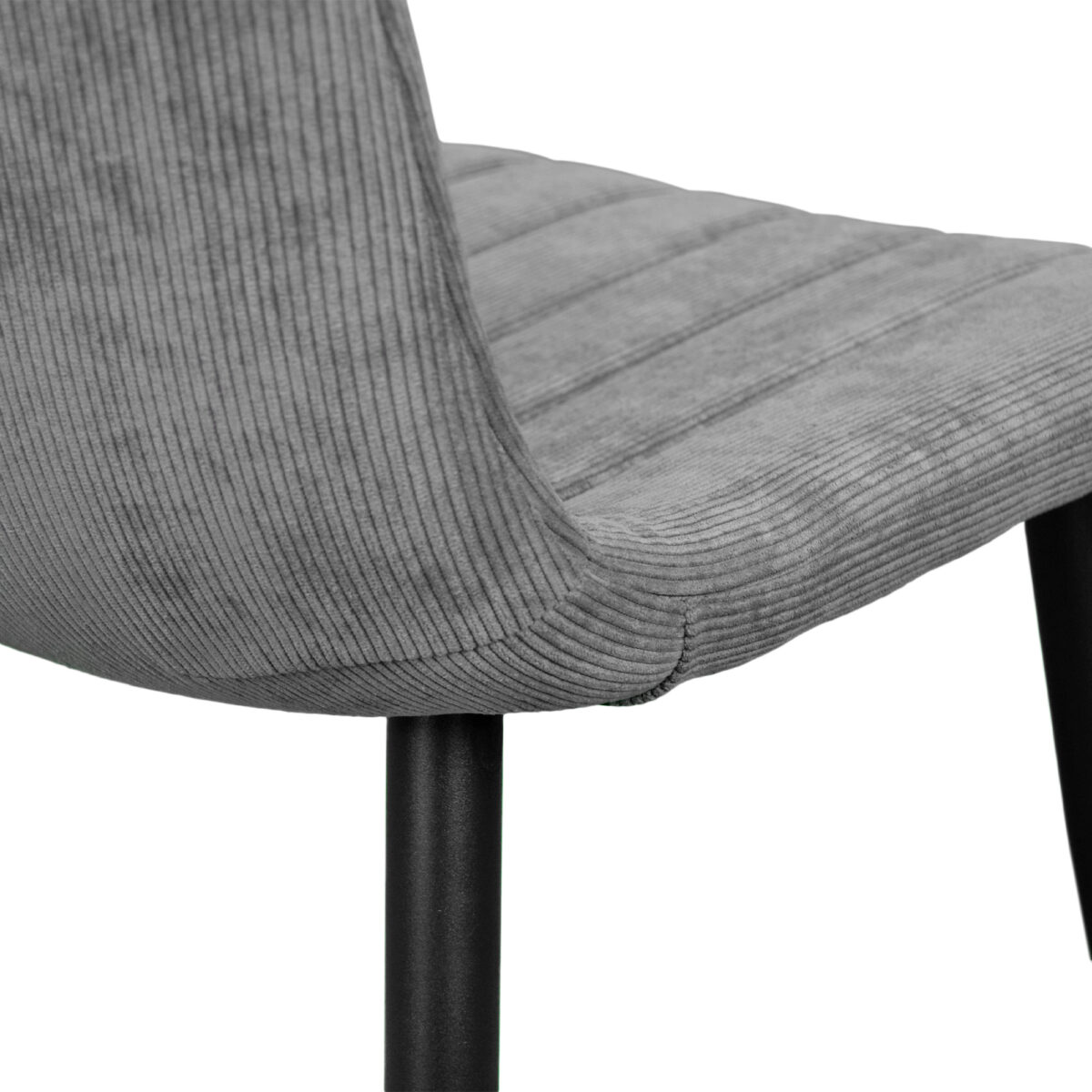 Scaun DC-90 BGF166-4 Dark Grey Velvet+Black Legs - imagine 7