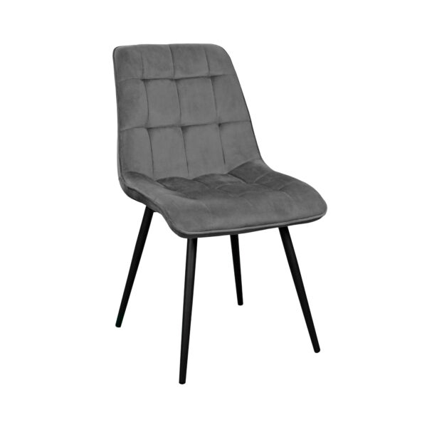 Scaun Capella Catifea Dark Green HLR57+Black-Legs Descoperă scaunul Capella din catifea gri închis, perfect pentru bucătăria ta! Cu picioare din metal rezistent și un design elegant, acest scaun oferă confortul dorit. Disponibil și în alte culori, transformă-ți interiorul cu acest element rafinat!