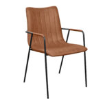 GORDON Brown Office Chair Discover the GORDON Brown office chair, an elegant and ergonomic piece of furniture, perfect for your home office. Made from solid plywood and upholstered in synthetic leather, this chair provides comfort and style. Choose GORDON for a modern and comfortable workspace!