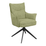 JULIET Green Chair Discover the JULIET Green chair, perfect for your kitchen! Elegant and comfortable, featuring upholstery in green fabric and a durable construction made of plywood and metal. It adds a sophisticated and refined touch to your dining tables. Choose quality and style for a distinctive design!