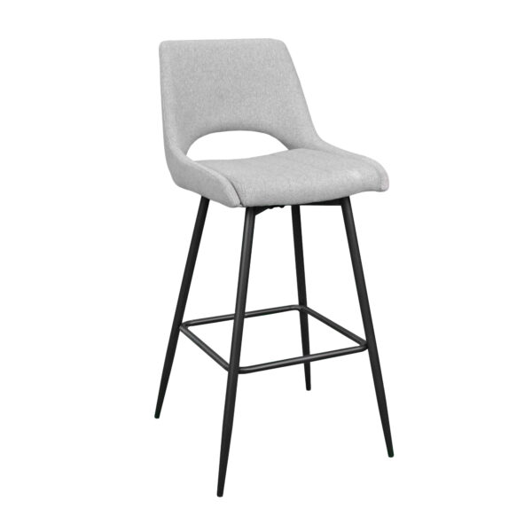 Bar Stool Bruno Grey Discover the Bruno Grey Bar Stool, perfect for your kitchen! With an elegant design and enhanced comfort, this stool in a grey shade is made from high-quality materials, offering great durability. Its height of 105 cm and ease of maintenance make it ideal for your moments of relaxation.