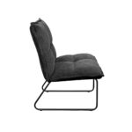 Bronx Black Velvet Armchair - Image 3