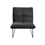 Bronx Black Velvet Armchair - Image 2