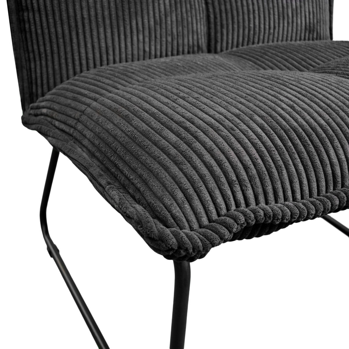 Bronx Black Velvet Armchair - Image 4