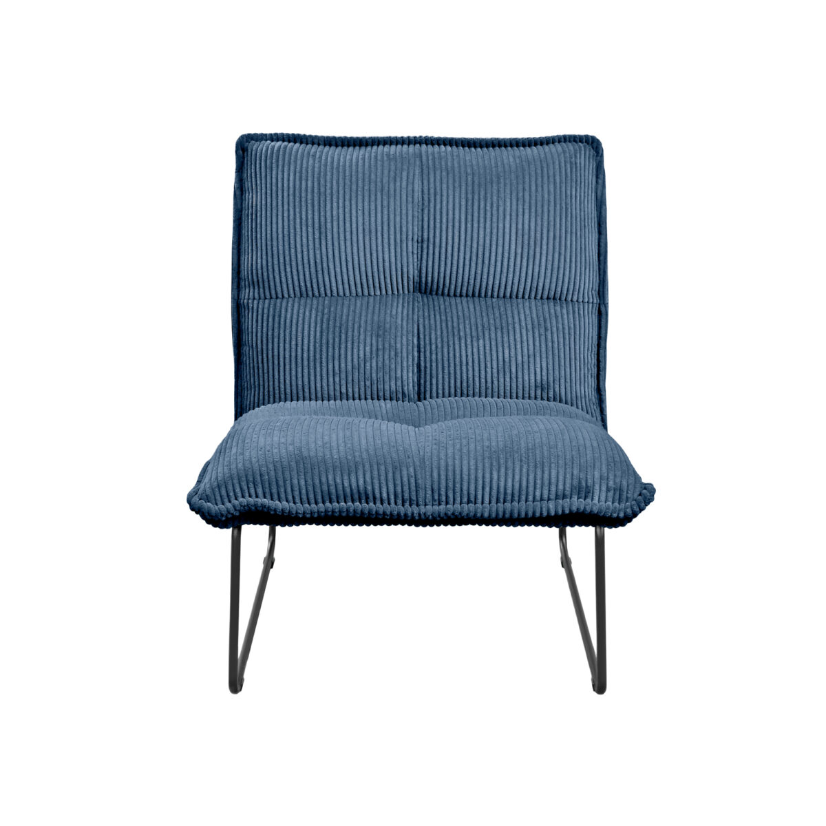 BRONX Blue Velvet Armchair - Image 2