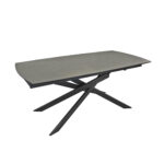 LEA Dark Grey Extendable Table (180+40+40)*90*76 Discover the LEA Dark Grey extendable table, perfect for any kitchen! With a modern design and a high-quality ceramic top, this table easily extends to accommodate 8-10 people. Ideal for everyday use or family gatherings. Transform your space with style and functionality!