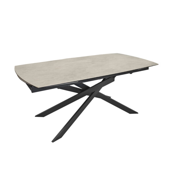 LEA Grey extendable table (180+40+40)*90*76 Discover the LEA Grey extendable table, perfect for your kitchen! With an innovative design, metal frames, and a high-quality ceramic tabletop, this elegant table expands to accommodate 8-10 people, making it ideal for family gatherings. Transform your meals into a delightful experience!