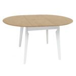 Extensible Table MARS White Ø100 Discover the MARS White Ø100 Extendable Table, perfect for your kitchen! With an elegant design and comfort, this gray MDF table extends to 140 cm, ideal for family meals. Stable and durable, it integrates seamlessly into any decor.