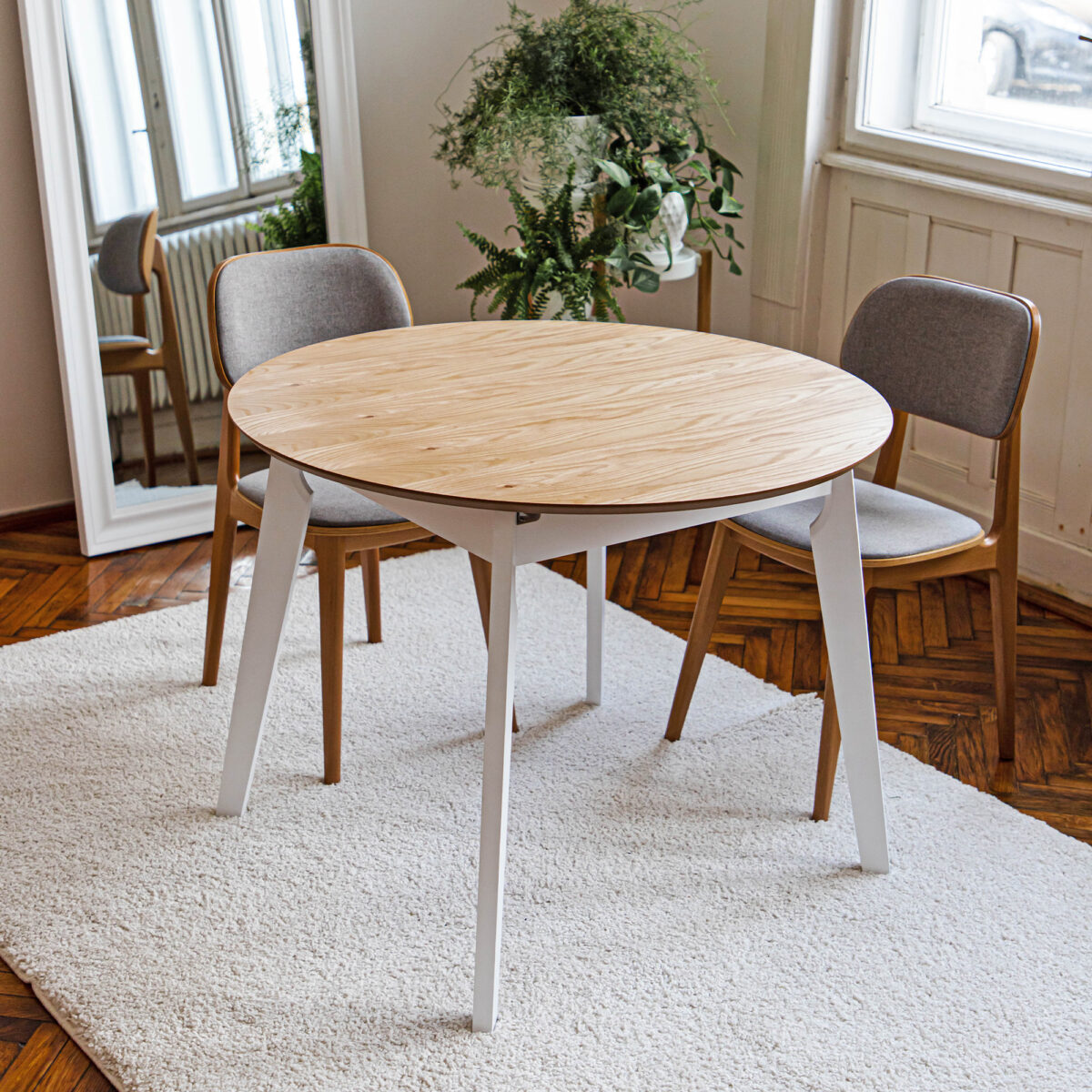Extensible Table MARS White Ø100 - Image 2