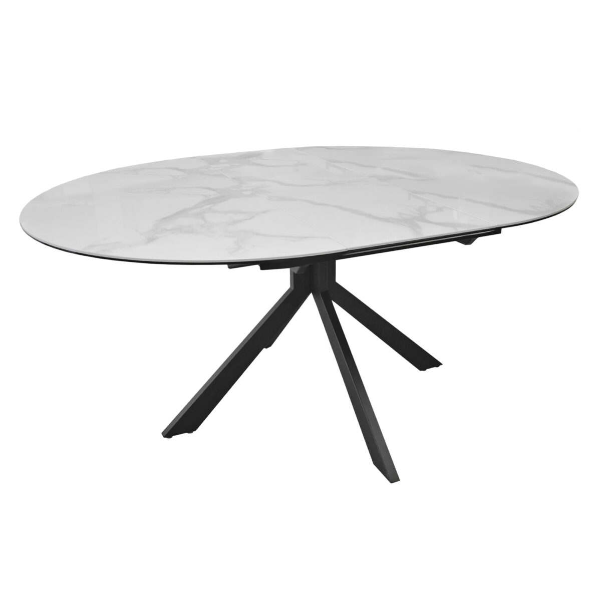 Extendable Table PINA White Ø130 - Image 2