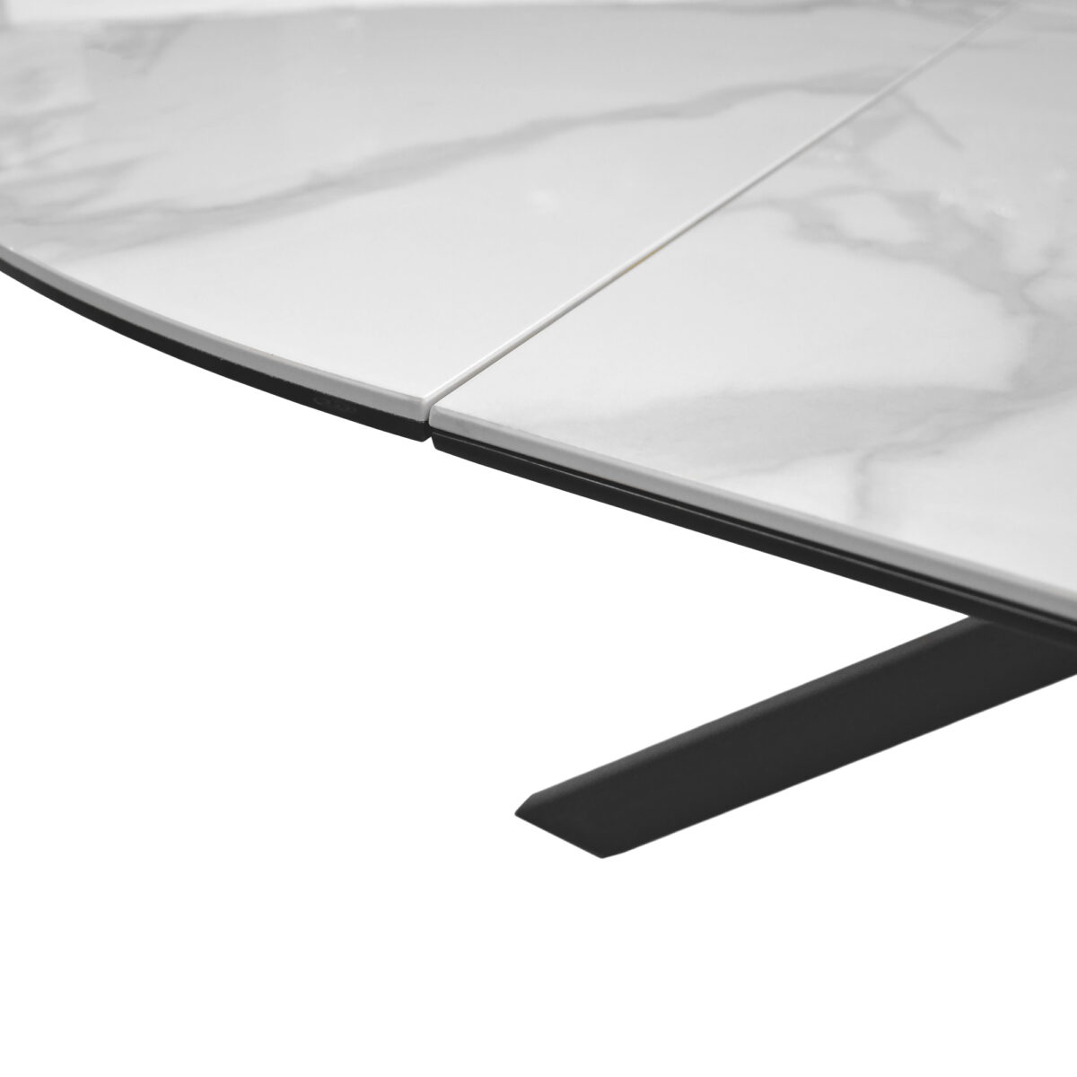 Extendable Table PINA White Ø130 - Image 4