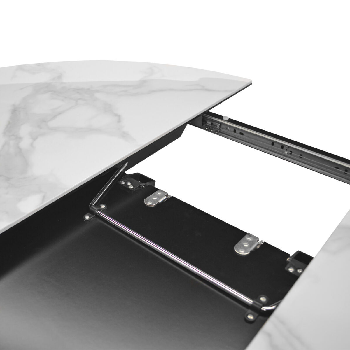 Extendable Table PINA White Ø130 - Image 5