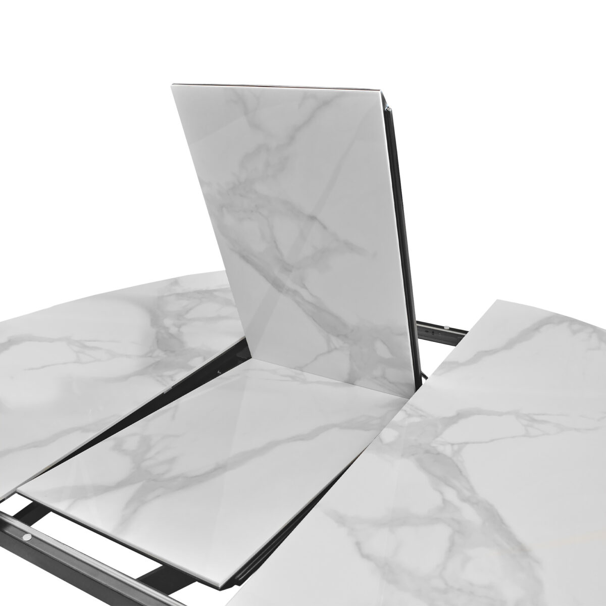 Extendable Table PINA White Ø130 - Image 6
