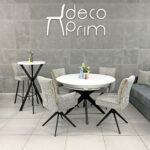 NOVA Extendable Table White Black + Black Leg - Image 5