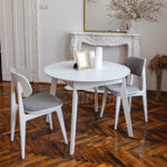 Стул LULA Ткань (Malmo 90)+White Legs — изображение 2