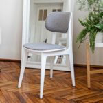 Стул LULA Ткань (Malmo 90)+White Legs — изображение 6