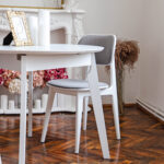 Стул LULA Ткань (Malmo 90)+White Legs — изображение 5