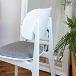 Стул LULA Ткань (Malmo 90)+White Legs — изображение 7