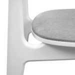 Стул LULA Ткань (Malmo 90)+White Legs — изображение 13