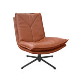 ENIGMA Armchair Orange Discover the ENIGMA Orange armchair, a perfect combination of modern design and comfort. With eco-leather upholstery and a metal frame, this swivel armchair offers elegance and versatility. Ideal for any room, it adds a vibrant and sophisticated touch.