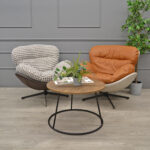 Euphoria Armchair Brown/White - Image 2