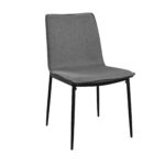 TERRY Chair Dark Grey Discover the TERRY Dark Grey chair, perfect for your kitchen. With an elegant and comfortable design, this chair made of plywood and soft upholstery in dark grey fabric adds refinement and durability to your table. Choose comfort and style for every meal!