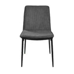 TERRY Velvet Grey Chair - Image 7