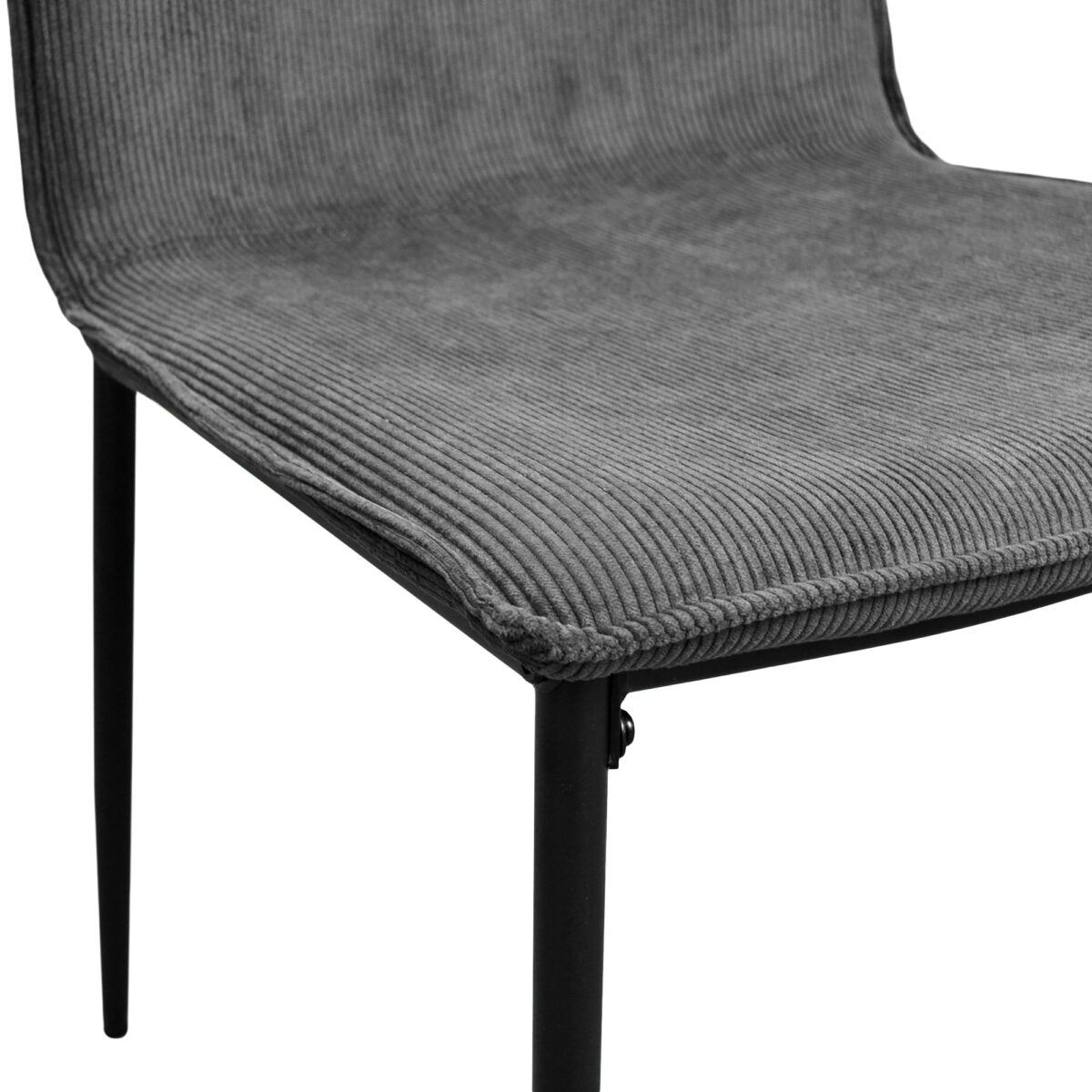 TERRY Velvet Grey Chair - Image 8