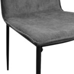 TERRY Velvet Grey Chair - Image 8