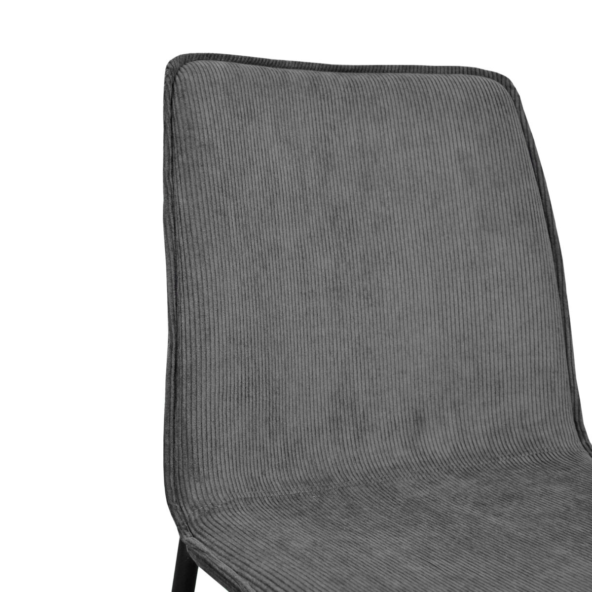 TERRY Velvet Grey Chair - Image 9