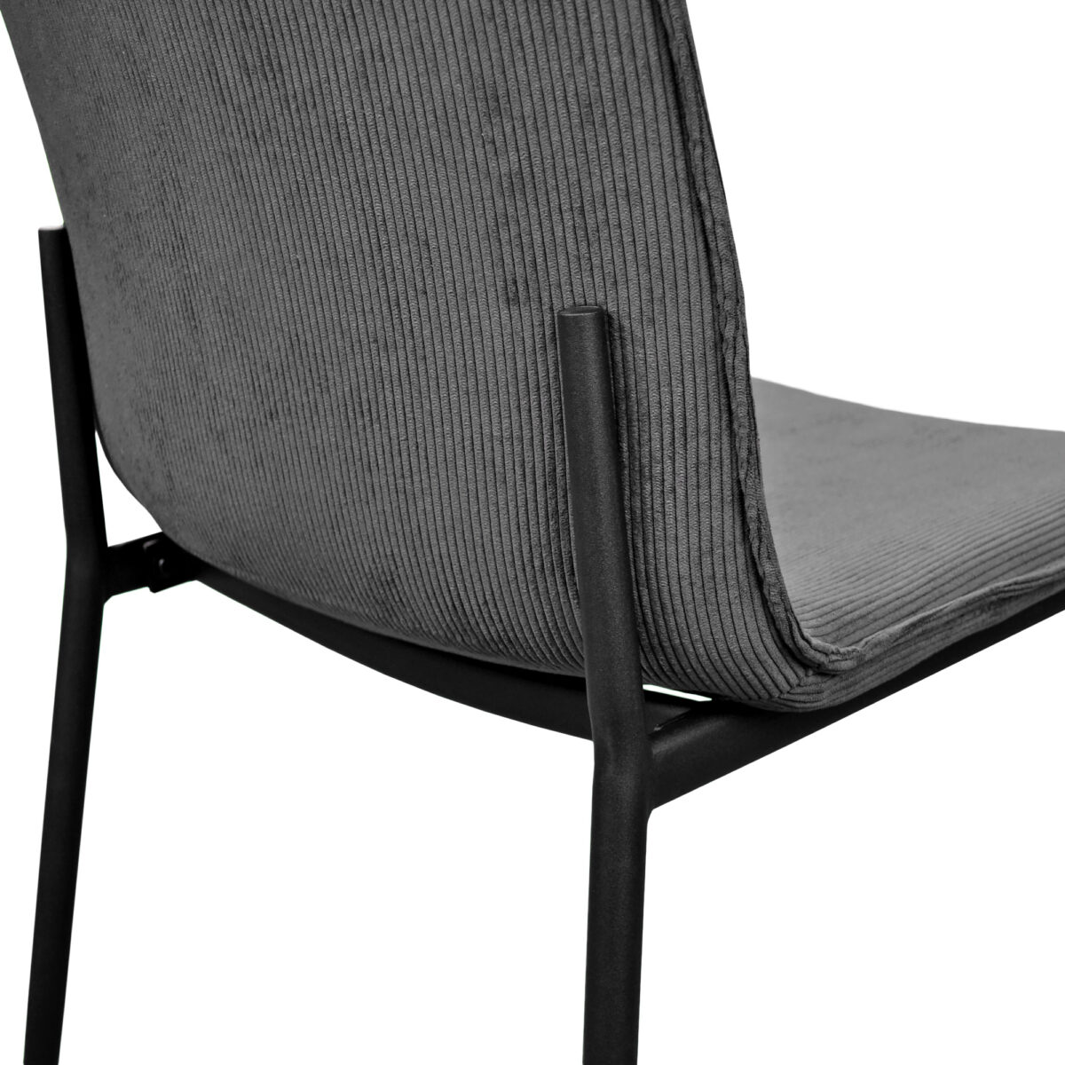 TERRY Velvet Grey Chair - Image 10